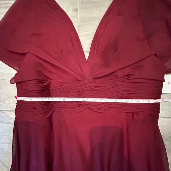 Allure Bridals Bridesmaids Dress in Wine - Picture 8 of 9